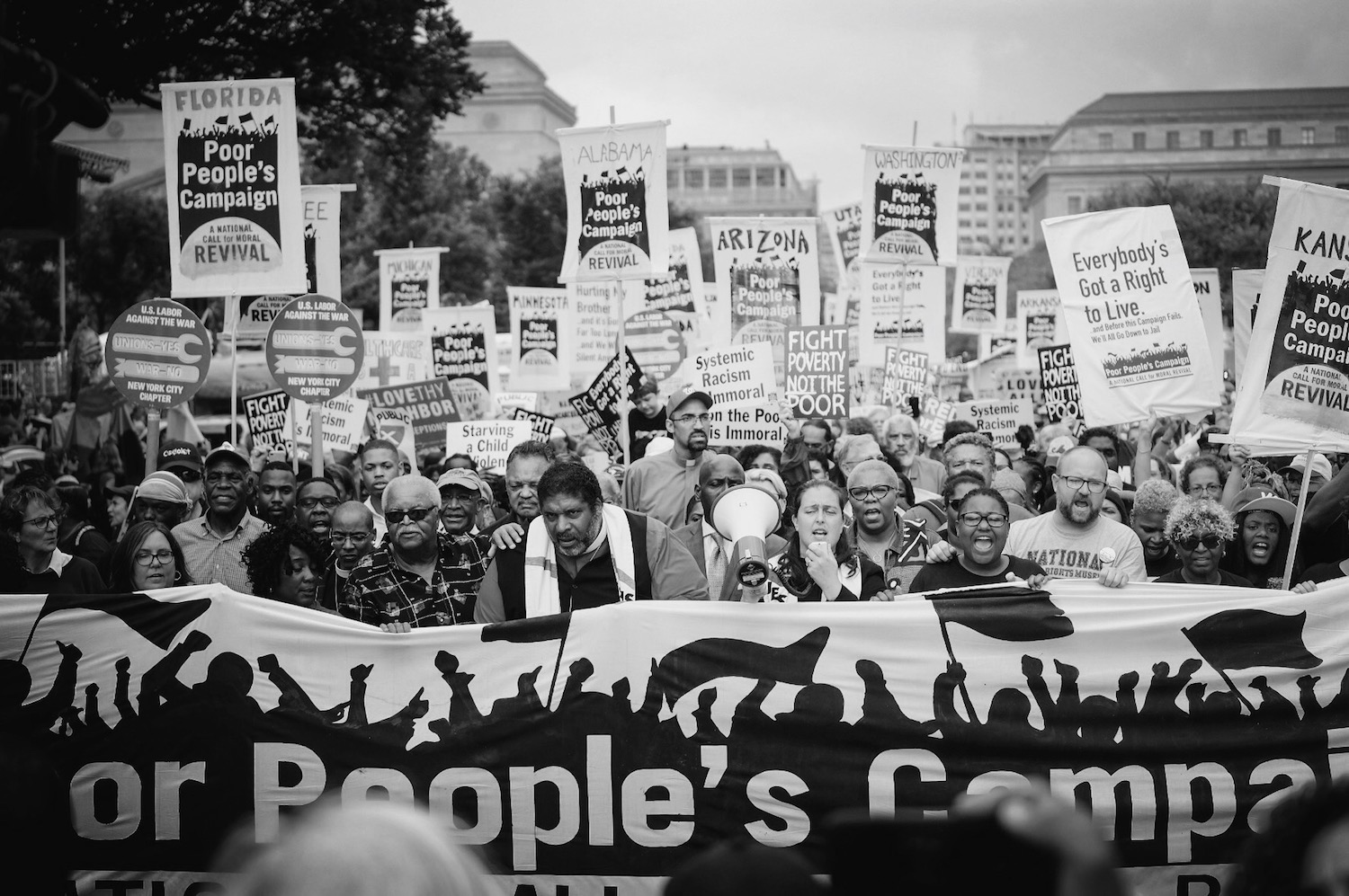 Imagen del mitin de la Campaña de los Pobres en Washington en 2018.