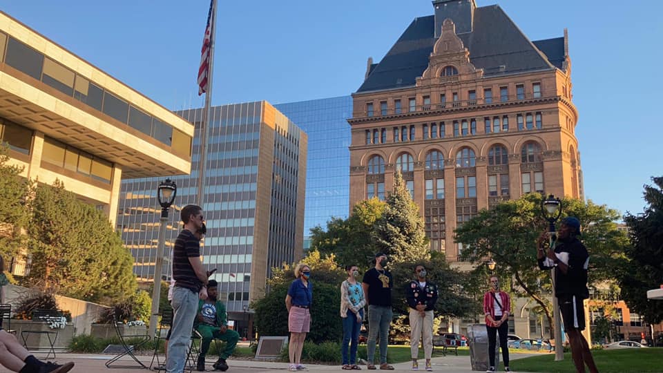 Remembrance at Dontre Hamilton Park, Milwaukee